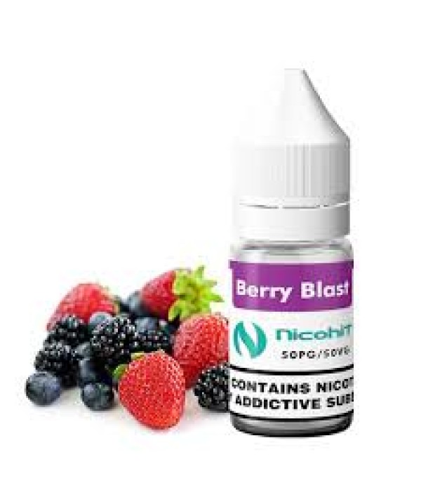 NICOHIT BERRY BLAST E LIQUID E JUICE 10ML TPD 3/6/12/18MG MULTIBUY