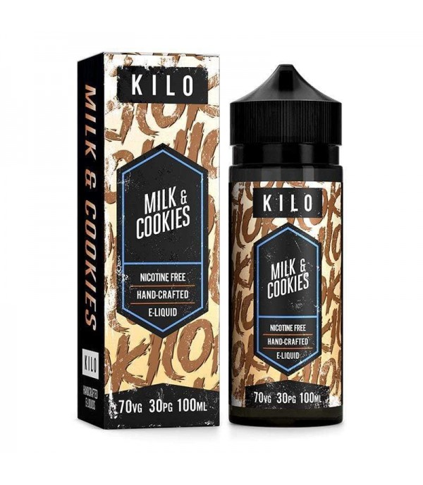 Milk & Cookies by Kilo, 100ML E Liquid, 70VG Vape, 0MG Juice