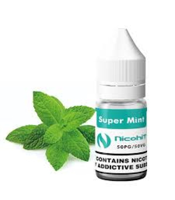 NICOHIT SUPER MINT PREMIUM E LIQUID E JUICE 10ML TPD 3/6/12/18MG MULTIBUY