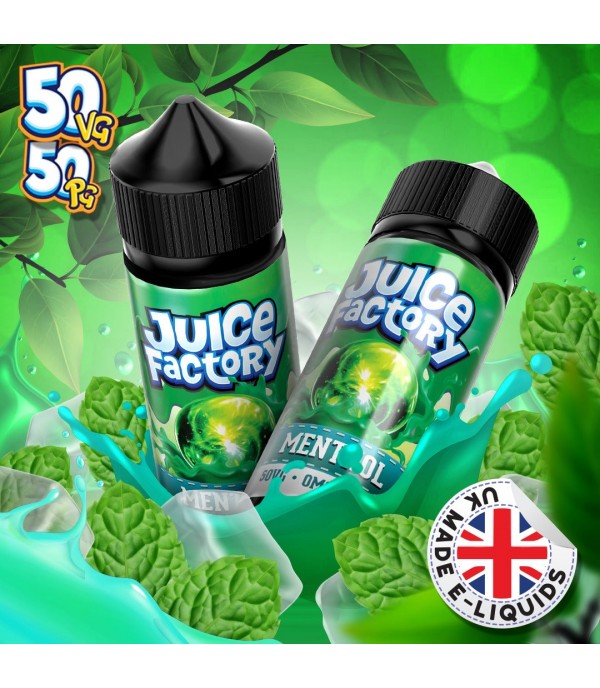 Menthol by Juice Factory. 100ML E-liquid, 0MG vape, 50VG/50PG juice