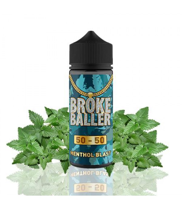 Menthol Blast by Broke Baller 100ml E Liquid Juice 50vg 50pg Vape