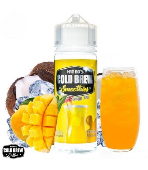 NITROS COLD BREW SMOOTHIES – MANGO COCONUT SURF 100ML SHORTFILL E LIQUID 75VG VAPE