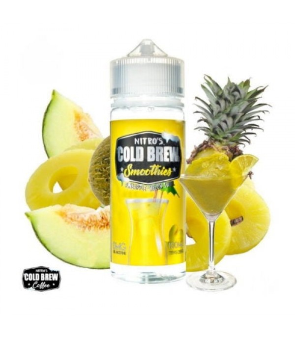 NITROS COLD BREW SMOOTHIES – PINEAPPLE MELON SWIRL 100ML SHORTFILL E LIQUID 75VG VAPE