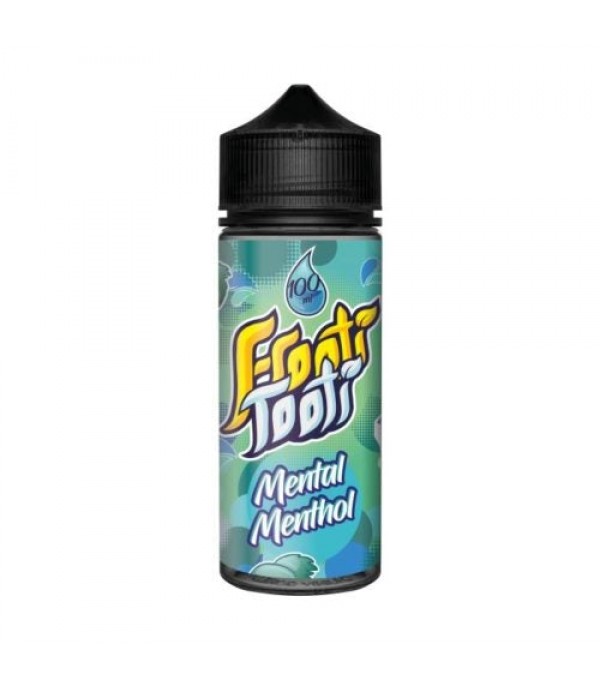 MENTAL MENTHOL E LIQUID BY FROOTI TOOTI 100ML SHORTFILL 70VG VAPE