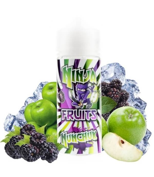 Nunchuk by Ninja Fruits, 100ML E Liquid, 70VG Vape, 0MG Juice