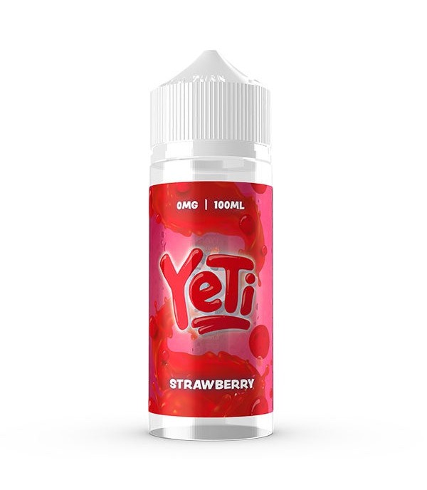 No Ice Range - Strawberry By Yeti | 100ML E Liquid | 70VG Vape | 0MG Juice