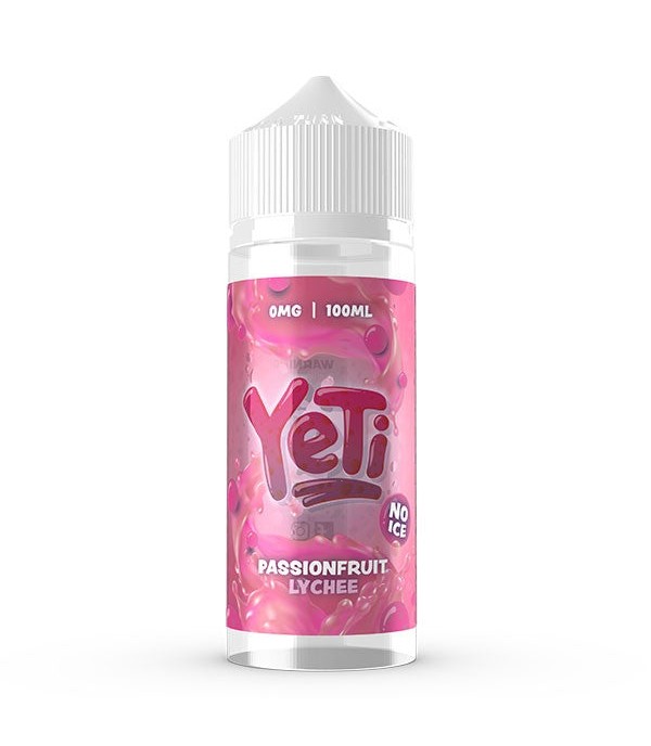 No Ice Range - Passionfruit Lychee By Yeti | 100ML E Liquid | 70VG Vape | 0MG Juice