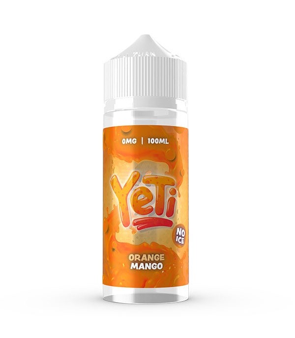 No Ice Range - Orange Mango By Yeti | 100ML E Liquid | 70VG Vape | 0MG Juice