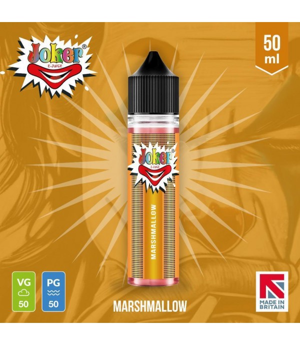 Marshmallow By Joker E-Juice 50ML E Liquid 50VG Vape 0MG Juice