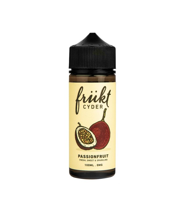 Passionfruit FRUKT CYDER 100ML Premium Quality E Liquid Juice 70VG 0mg Vape