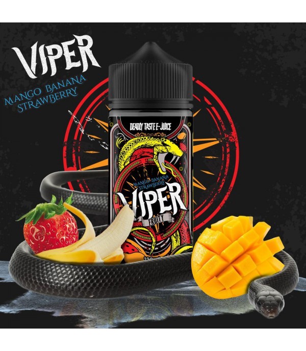 Mango Banana Strawberry By Viper 100ML E Liquid 70VG Vape 0MG Juice