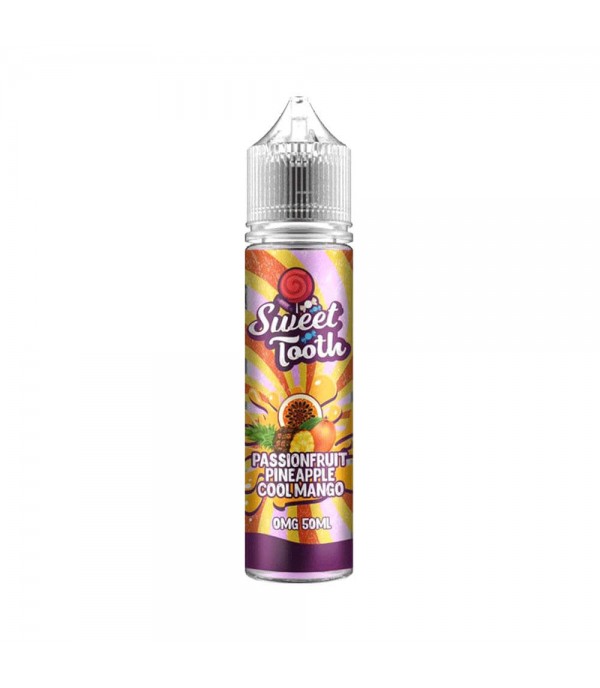 Passionfruit Pineapple Cool Mango by Sweet Tooth 50ML E Liquid, 70VG Vape, 0MG Juice