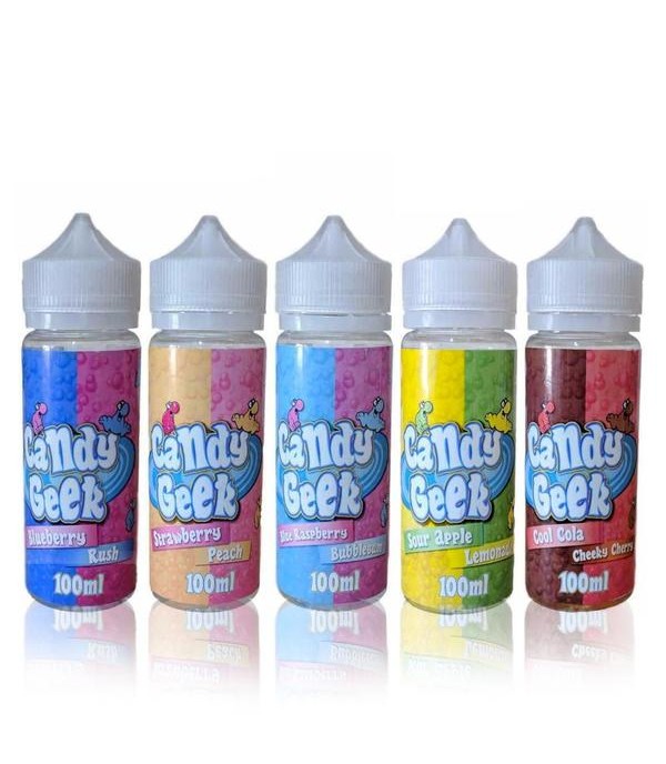 Peach Raspberry by Candy Geek 100ml Shortfill E Liquid E Juice 70VG Vape