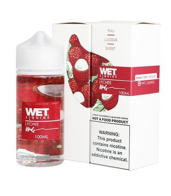 Lychee by Wet Liquids 100ML E Liquid 70VG Vape 0MG Juice