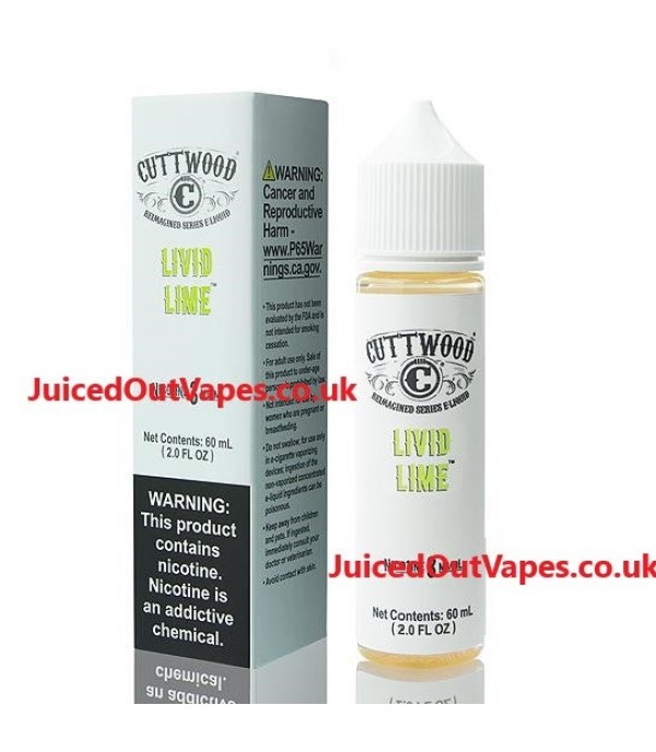 LIVID LIME - CUTTWOOD 50ML E LIQUID 70VG VAPE 0MG JUICE