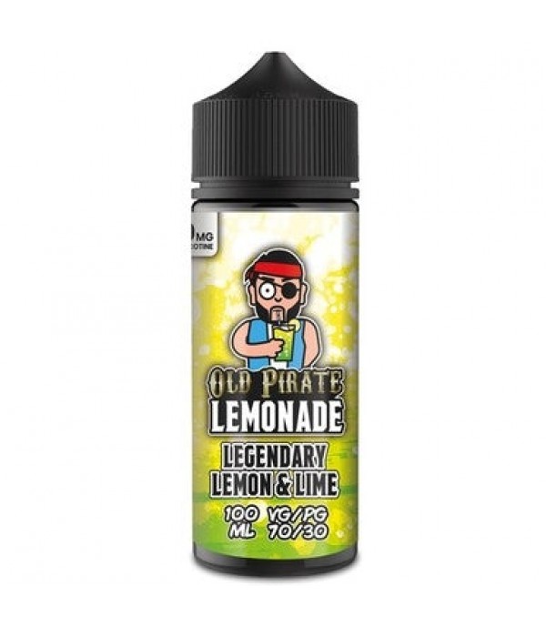 Lemonade - Legendary Lemon & Lime by Old Pirate 100ML E Liquid, 70VG Vape, 0MG Juice, Shortfill