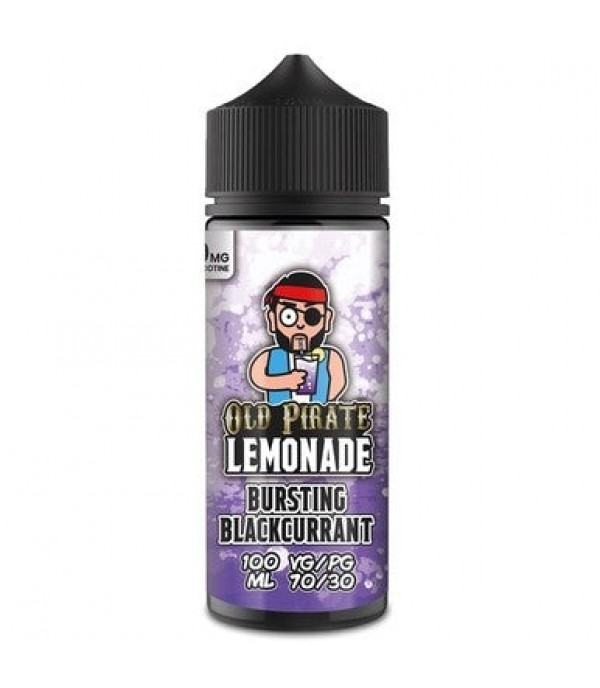 Lemonade - Bursting Blackcurrant by Old Pirate 100ML E Liquid, 70VG Vape, 0MG Juice, Shortfill