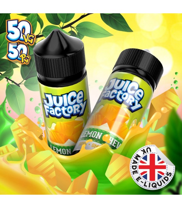 Lemon Chew by Juice Factory. 100ML E-liquid, 0MG vape, 50VG/50PG juice