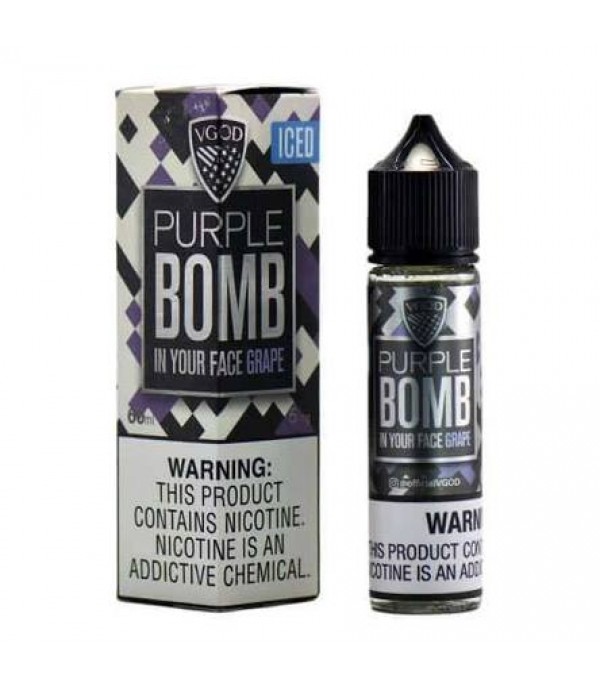 Purple Bomb Iced By Vgod 50ML E Liquid 70VG Vape 0MG Juice