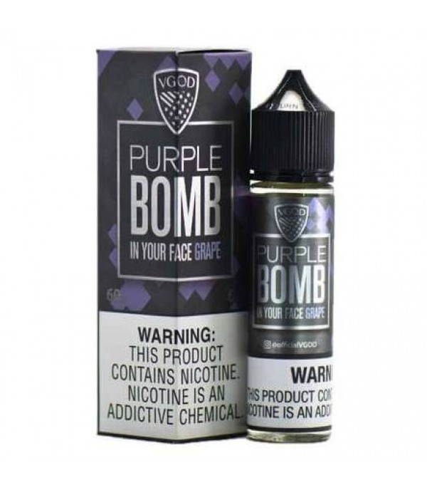 Purple Bomb By Vgod 50ML E Liquid 70VG Vape 0MG Juice