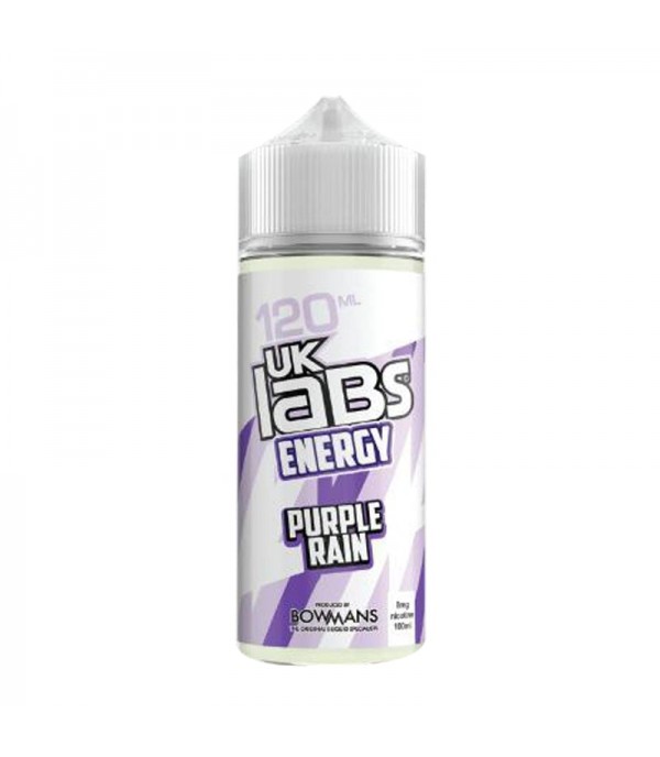 Purple Rain - Energy by UK Labs, 100ML E Liquid, 70VG Vape, 0MG Juice, Shortfill