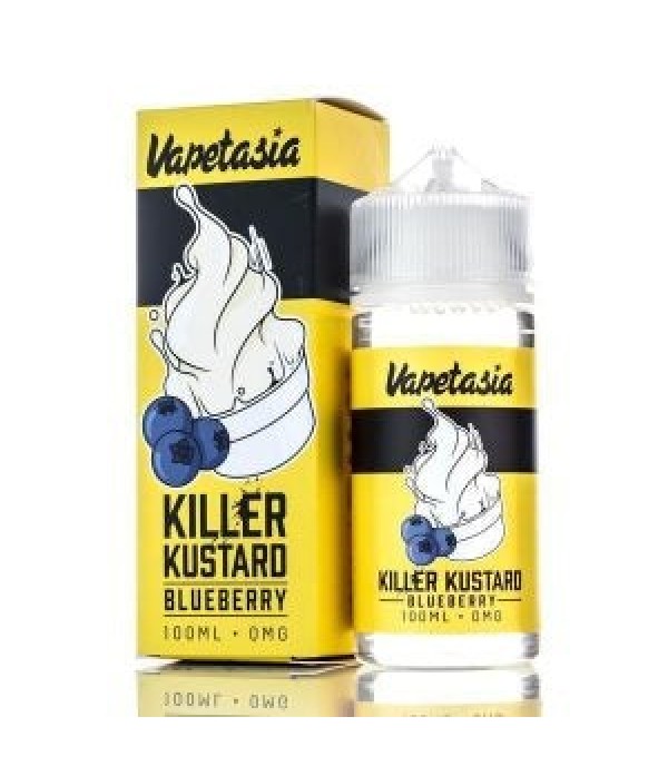 Killer Kustard Blueberry by Vapetasia, 100ML E Liquid, 70VG Vape, 0MG Juice