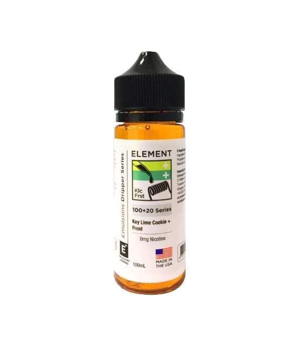 Key Lime Cookie + Frost by Element. 100ML E-Liquid, 0MG Vape 80VG/20PG Juice