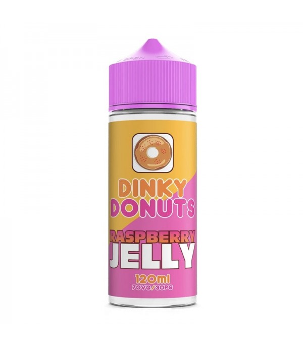 Raspberry Jelly By Dinky Donuts 100ML E Liquid 70VG Vape 0MG Juice Shortfill