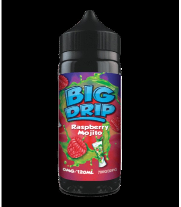 Raspberry Mojito by Big Drip. 100ML E-liquid, 0MG Vape, 70VG Juice