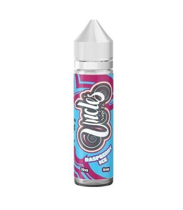 RASPBERRY SLUSH E LIQUID BY UNCLES VAPE CO 50ML SHORTFILL 70VG VAPE