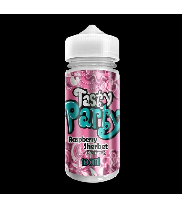 Raspberry Sherbet by Tasty Party. 100ML E-liquid, 0MG vape, 70VG/30PG juice