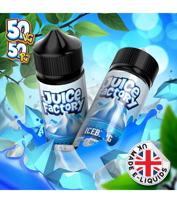 Iceberg by Juice Factory. 100ML E-liquid, 0MG vape, 50VG/50PG juice