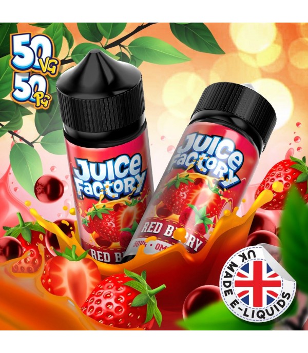 Red Berry by Juice Factory. 100ML E-liquid, 0MG vape, 50VG/50PG juice