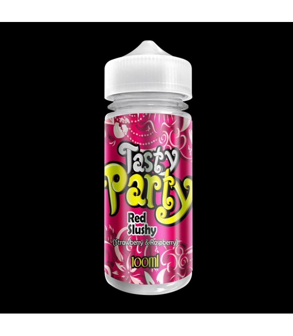 Red Slushy by Tasty Party. 100ML E-liquid, 0MG vape, 70VG/30PG juice