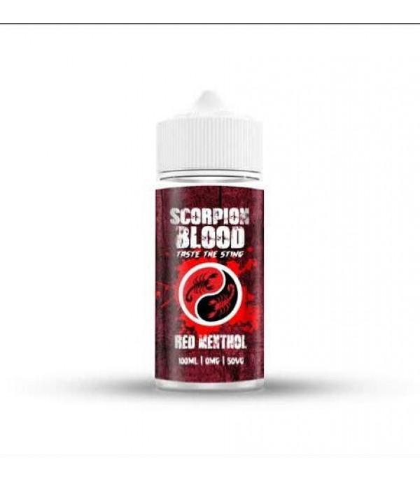 Red Menthol By Scorpion Blood 100ML E Liquid 50VG/50PG Vape 0MG Juice