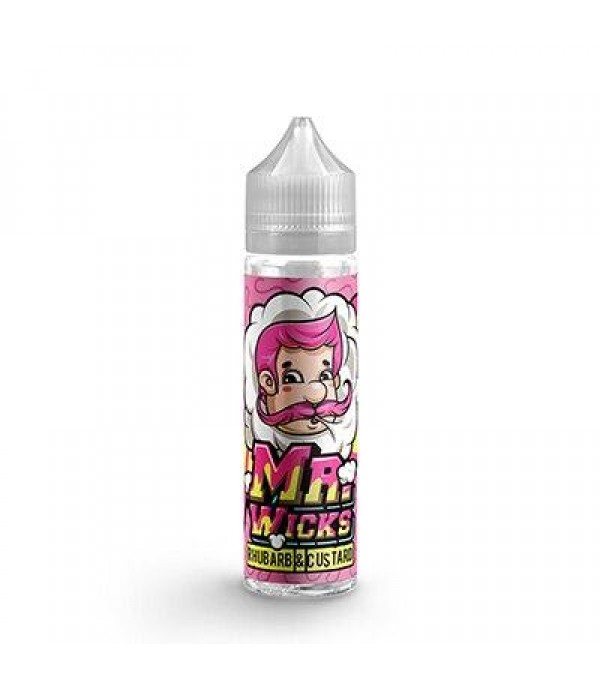 Rhubarb & Custard E-Liquid by Mr Wicks - 50ml Shortfill E Liquid 70VG Vape