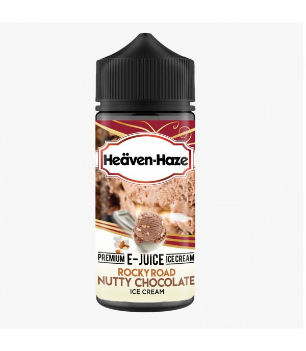 Rocky Road Nutty Chocolate Ice Cream By Heaven Haze 100ML E Liquid 70VG Vape 0MG Juice