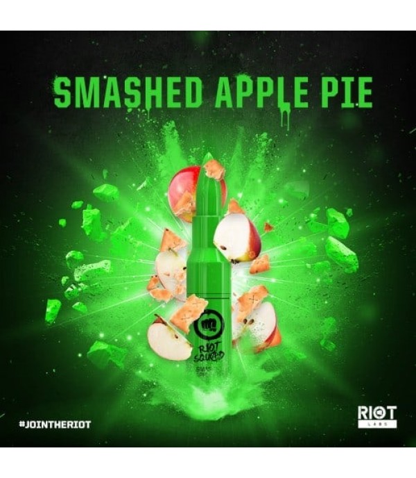 RIOT SQUAD – SMASHED APPLE PIE 50ML SHORTFILL E LIQUID 70VG VAPE