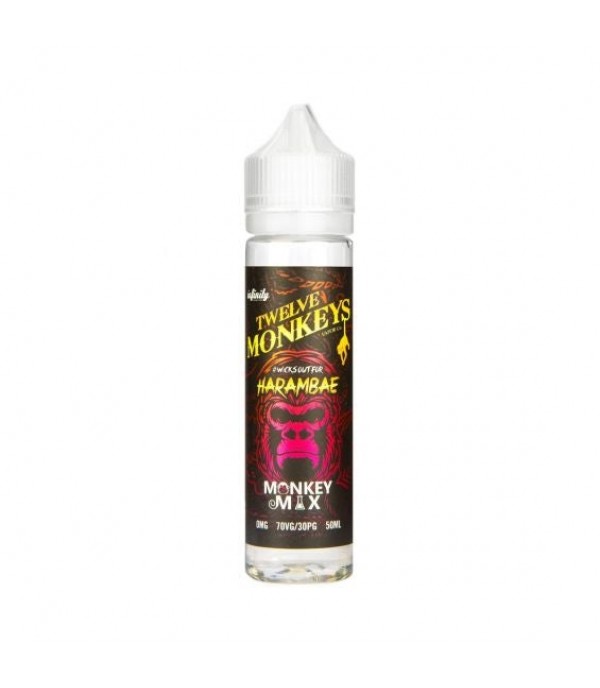 HARAMBAE E-LIQUID BY TWELVE 12 MONKEYS SHORTFILL 70VG 50ML 0MG