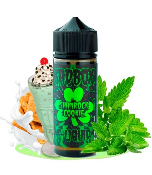 SHAMROCK COOKIE BY SADBOY E-LIQUID 100ML SHORTFILL 75VG VAPE