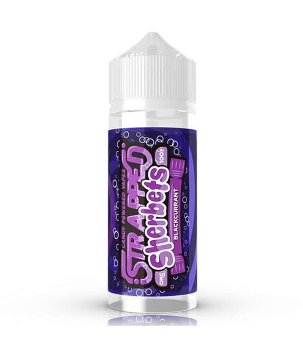 SHERBETS - BLACKCURRANT BY STRAPPED 100ML E LIQUID 70VG VAPE 0MG JUICE