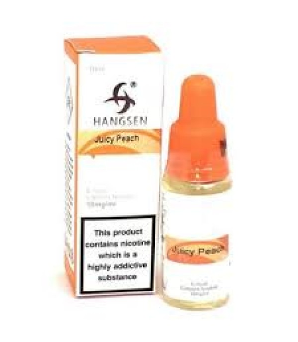 HANGSEN JUICY PEACH 10ML TPD E LIQUID JUICE 3MG/6MG/12MG/18MG MULTIBUY