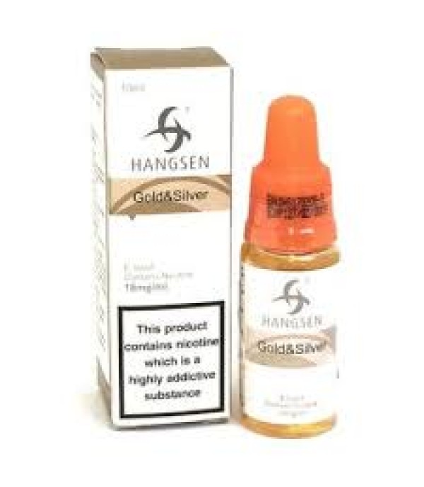 HANGSEN GOLD AND SILVER 10ML TPD E LIQUID JUICE 3MG/6MG/12MG/18MG MULTIBUY