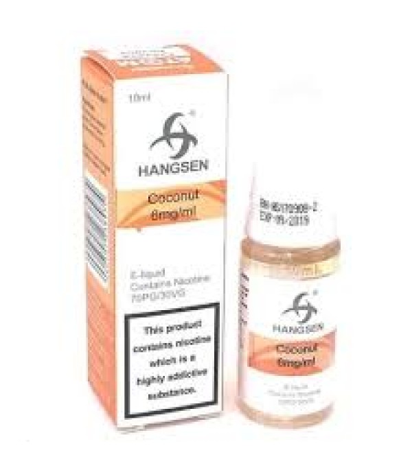 HANGSEN COCONUT 10ML TPD E LIQUID JUICE 3MG/6MG/12MG/18MG MULTIBUY