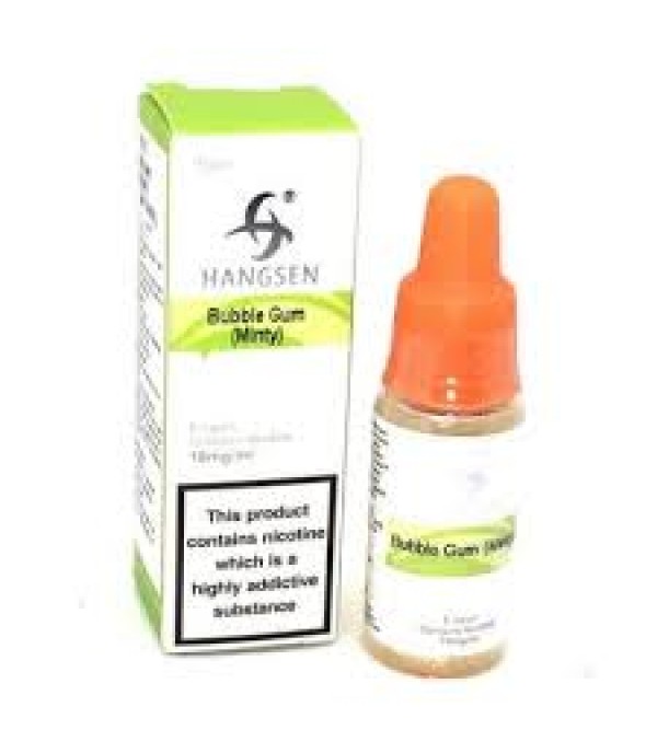 HANGSEN BUBBLEGUM MINTY 10ML TPD E LIQUID JUICE 3MG/6MG/12MG/18MG MULTIBUY