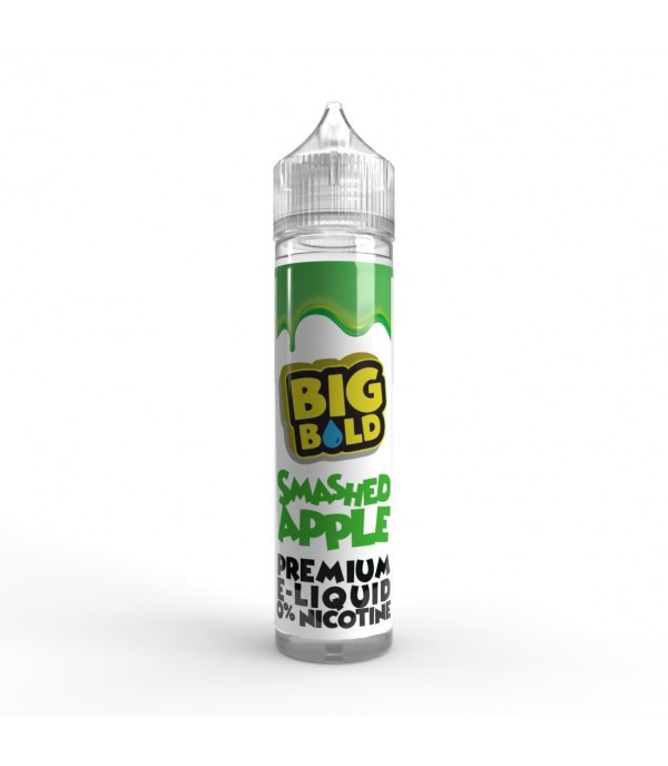 Smashed Apple By Big Bold 50ML E Liquid 70VG Vape 0MG Juice Shortfill