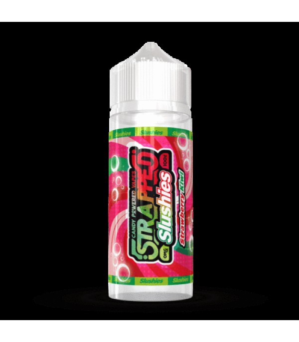 SLUSHIES - STRAWBERRY KIWI BY STRAPPED 100ML E LIQUID 70VG VAPE 0MG JUICE