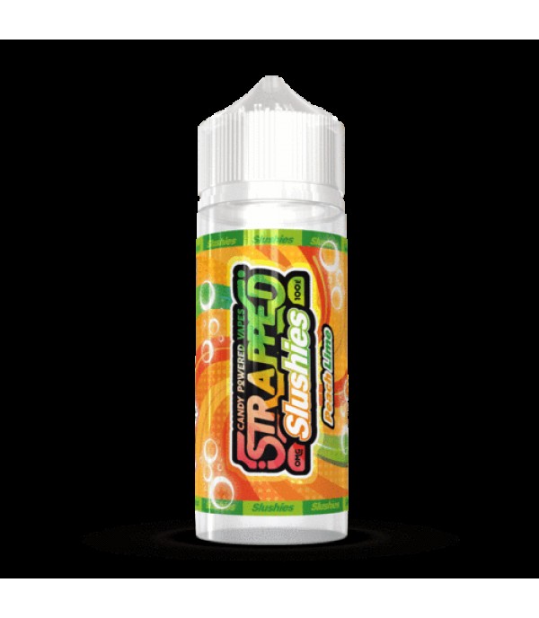 SLUSHIES - PEACH LIME BY STRAPPED 100ML E LIQUID 70VG VAPE 0MG JUICE