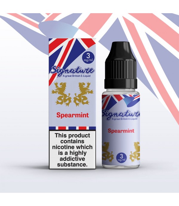 Spearmint by Signature 10 x 10ML E liquid 50VG Vape 3/6/12/18MG Juice