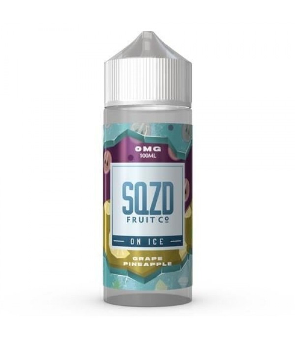 Grape Pineapple On Ice by SQZD Fruit Co. 100ML E-Liquid, 0MG Vape 70VG/30PG Juice